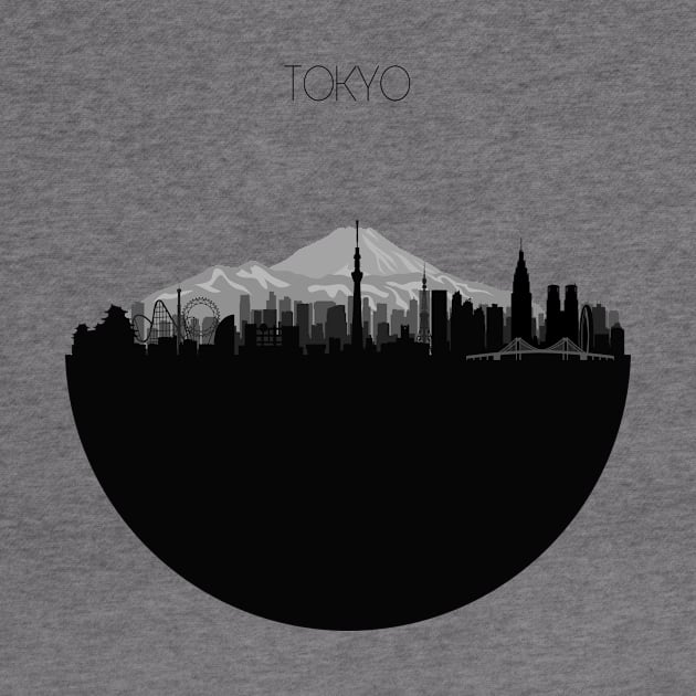 Tokyo Skyline by inspirowl